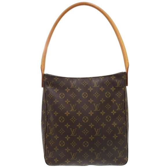LOUIS VUITTON Brown Monogram Looping GM Shoulder Bag